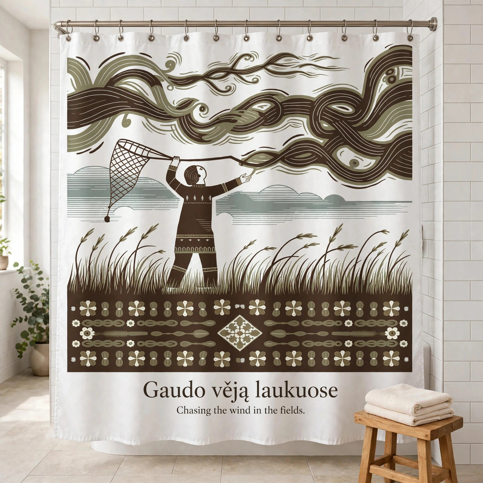 Gaudo vėją laukuose
