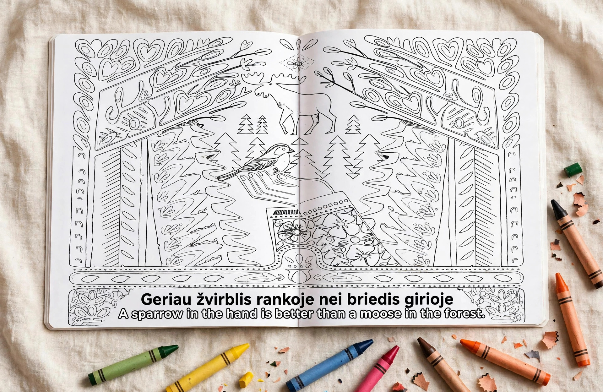 Geriau žvirblis rankoje nei briedis girioje