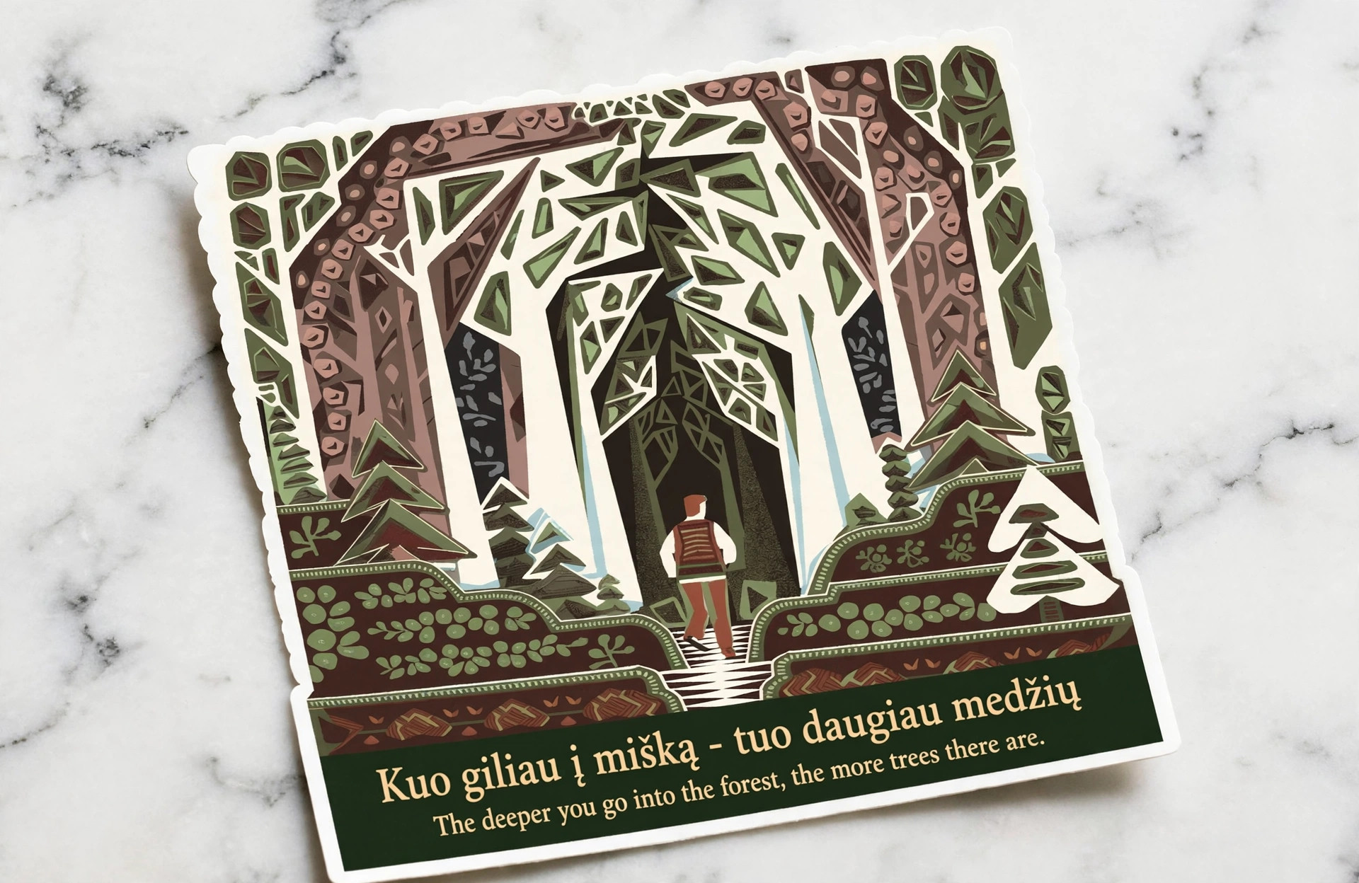 Kuo giliau į mišką - tuo daugiau medžių